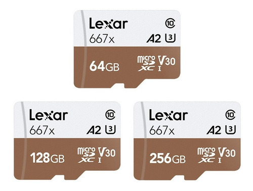 Lexar Microsd Tf Cartão De Memória Com 100mb/s -64gb