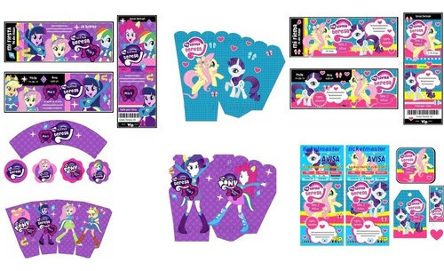 Kit Imprimible Candy Bar My Little Pony