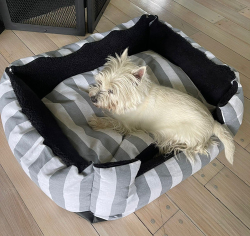 Imagen 6 de 7 de Cama Moises Para Perros Cómoda Mullida Desmontable 80x70