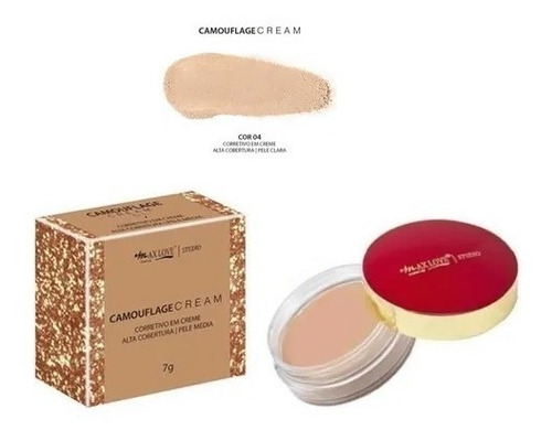 Corretivo Facial Camouflage Cream Alta Cobertura Max Love