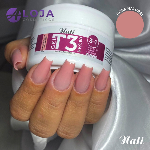 Imagem 9 de 10 de Kit Alongamento Nati - 9 Itens - Gel T3 - Profissional