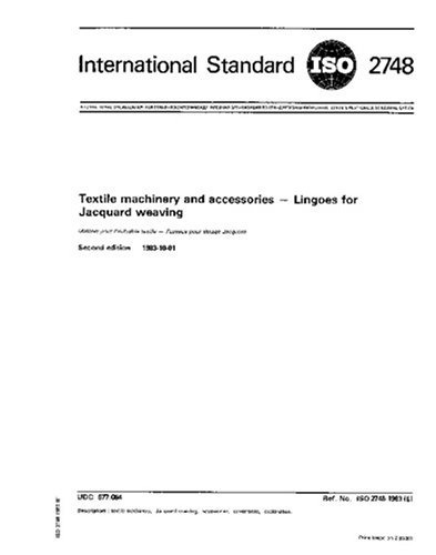 Iso 27481983 Maquinaria Textil Y Accesorios Lingoes Para Tej