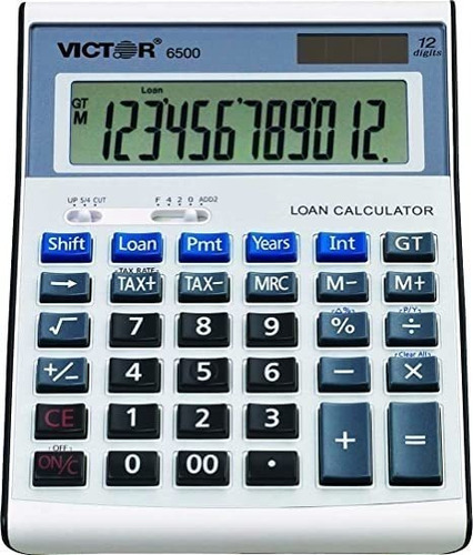 6500 Condesa Computadora Calculadora De Préstamo, Lcd De 12