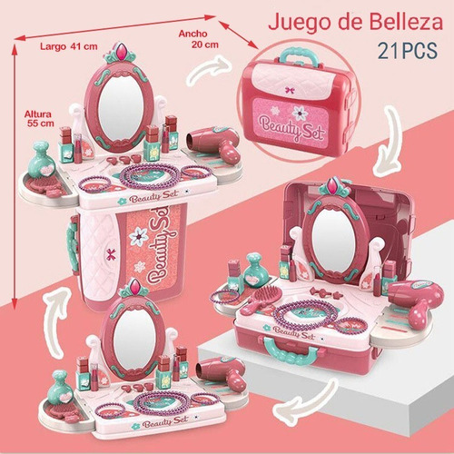 Imagen 7 de 8 de Juego De Doctor, Cocina, Mecanica Y Belleza Para Niños