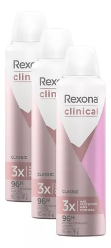 Desodorante Aerosol Feminino Classic Clinical Rexona 150Ml