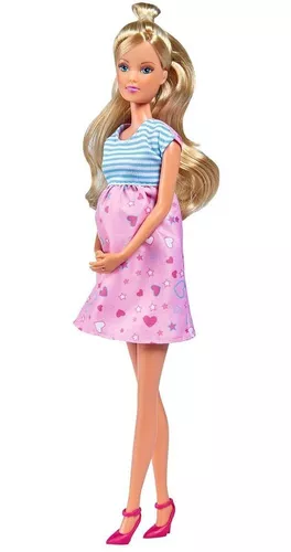 Boneca Original Steffi Love Grávida Royal Baby Simba Barbie bebê em  Promoção na Americanas