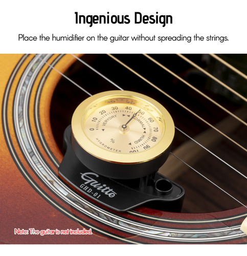 Humidificador Universal Para Guitarra, Higrómetro