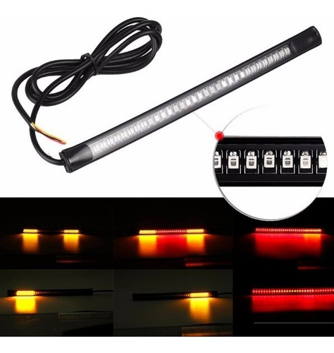 Tira De Leds Con Stop Y Direccionales Para Moto