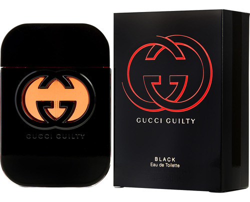 Perfume Guilty Black Eau De Toilette De 75 Ml Para Mujer