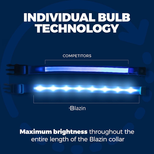 Blazin Brightest Light Up Collares De Perro - El Original...