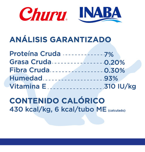 Inaba Churu AtĂșn/almeja Snack Premio Para Gatos 4 Tubos De 1
