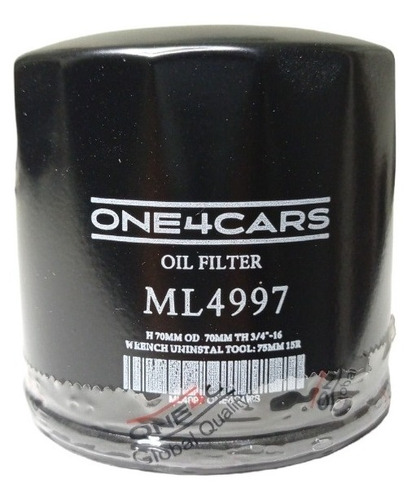 Filtro De Aceite One4cars Ml4997 Toyota Terios Be-go