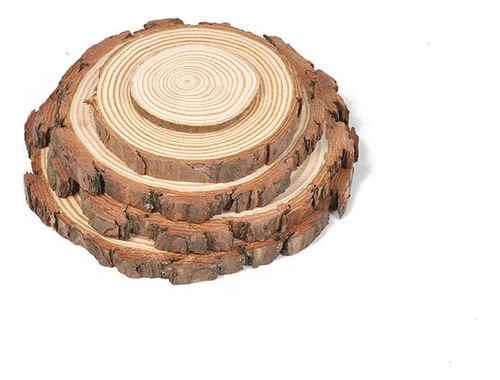 Rodajas De Madera De Pino Beige 1011, 10 Mm Pulidas