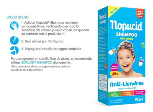 Nopucid Shampoo De Uso Diario X 200ml