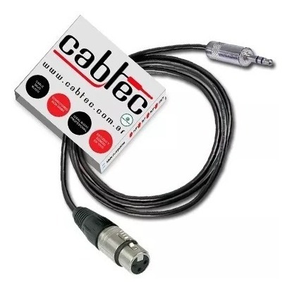 Cable Miniplug Stereo A Xlr Canon Hembra Neutrik 3m Cabtec