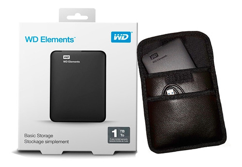 Disco Externo Hd Western Digital 1tb Usb 3.0 + Funda Cuero E