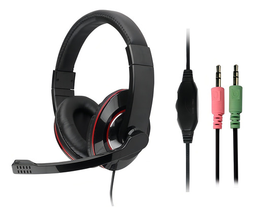 Fone de ouvido para jogos Nisuta NS-au80 para PC com microfone