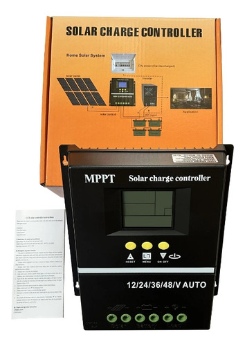 Controlador De Carga Solar 100a Mppt 12v 24v 36v 48v Display