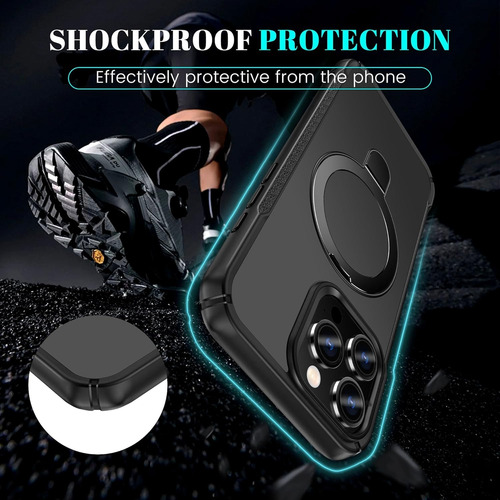 Funda Magnética Anillo Soporte Uso Rudo Para iPhone 12/13/14