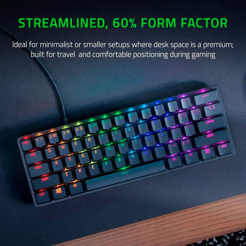 Razer Huntsman Mini Teclado Gaming 60% Reacondicionado Negro Inglés (Reacondicionado)