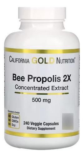 Extrato De Própolis 2x Concentrado 500mg C/ 240 California Sabor Sem