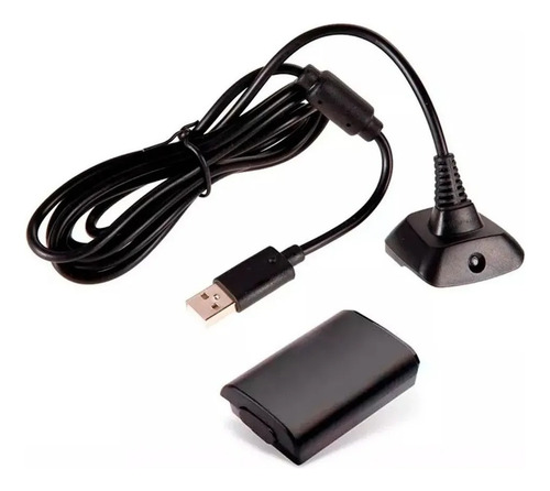 Carregador P Controle Sem Fio Xbox 360 Cabo Usb Play Charge Voltagem De Entrada 110v/220v (bivolt)