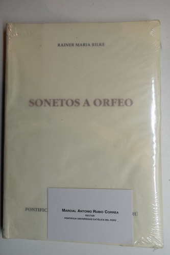 Sonetos A Orfeo Rainer María Rilke                      C102