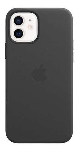 Capa Com Magsafe Para iPhone 12 / 12 Pro Apple, Couro Preto 