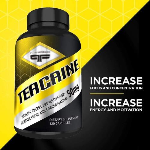 Primaforce Teacrine 50mg / 120 Caps / Energia Concentración