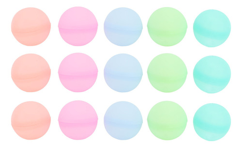 15 Globos De Agua Reutilizables De Silicona De Llenado Rápid