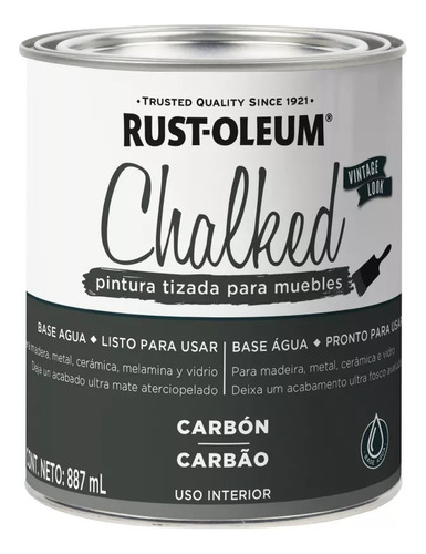 Pintura Tizada Latex Ultra Mate Chalked 1 L Rust-oleum