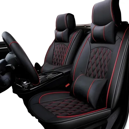 comprar Cubre Asiento 11pzs Rojo\u002Fngr Cuero Volvo V40t4 R-design