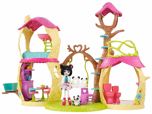 Enchantimals Casa De Árbol Panda Juguete Para Niñas Regalo