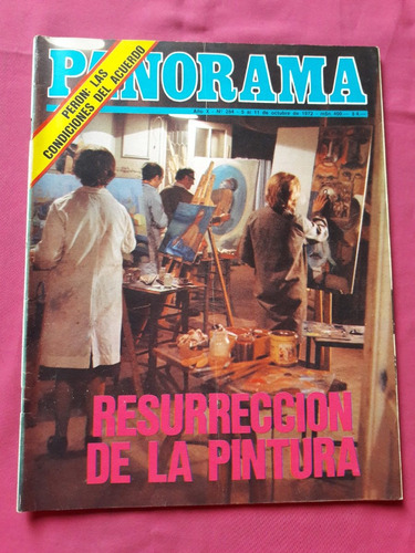 Revista Panorama Nº 284 Año 1972 Peron Pueblo Fuerzas Armada