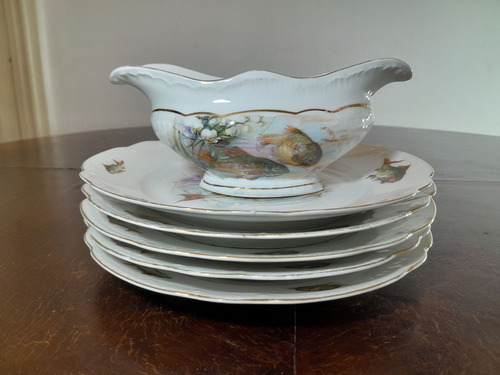 Juego De Platos Para Pescado Blanco Pescado