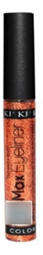 Delineador Líquido Para Ojos Max Eyeliner Kj Color 33 Glitter Naranja