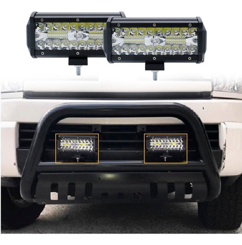 Faro Auxiliar 40 Led Spot + Flood 120w Cosechadora Tractor