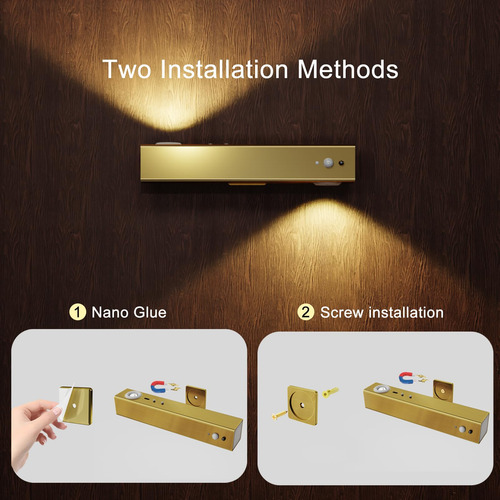 Hwawfsd Luz De Pared Con Sensor De Movimiento Con Control