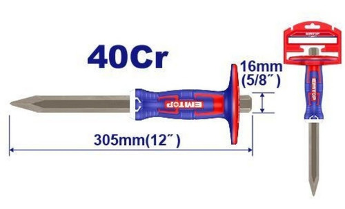 Cincel Corta Hierro Punta 4x300 Protección Emtop Industrial