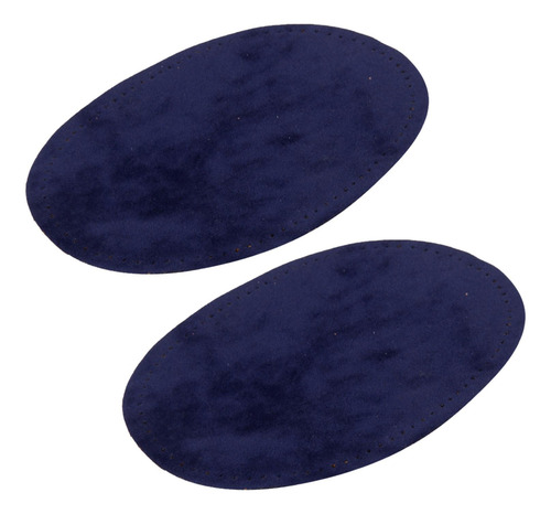 3 Pares Color Bronceado Ante Azul Coser En Parches Reparar