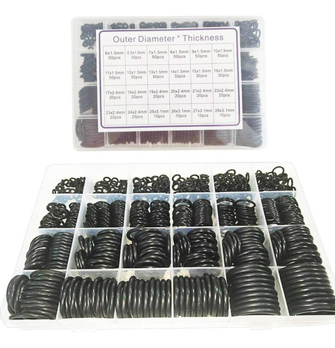 Para . 740pçs Conjunto De Anéis De Borracha Kit Sortimento