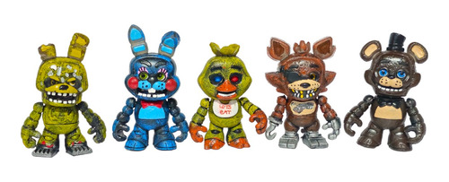 Paquete 5 Figuras Cambia  & Caras Five Nights At Freddy's 