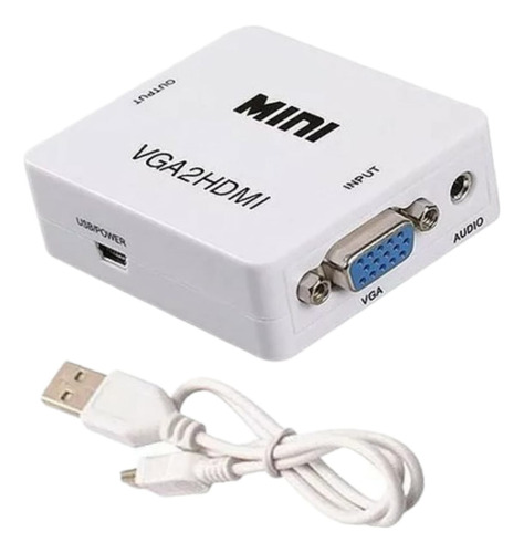 Convertidor Adaptador Vga A Hdmi Con Salidad De Audio