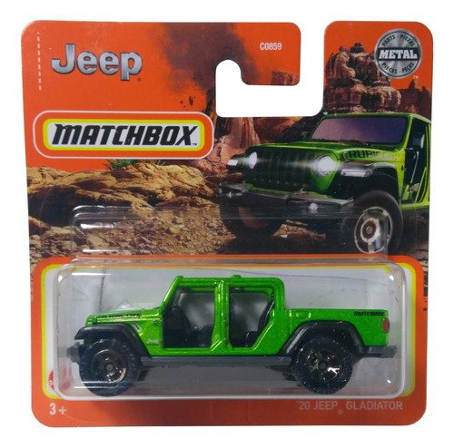 Matchbox '20 Jeep Gladiator Verde Metalizado Nueva Sellada