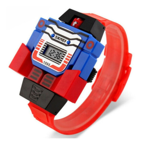 Reloj Transformers Robot Optimus 100% Original Para Niños