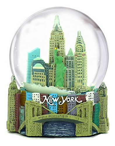 Mini Globo Nieve Nueva York Con Estatua Libertad, 2,5 