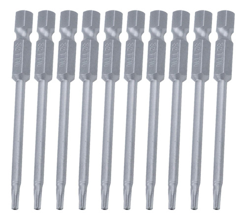 10 Puntas De Destornillador De Cabeza Torx Magnética De 3 Pu