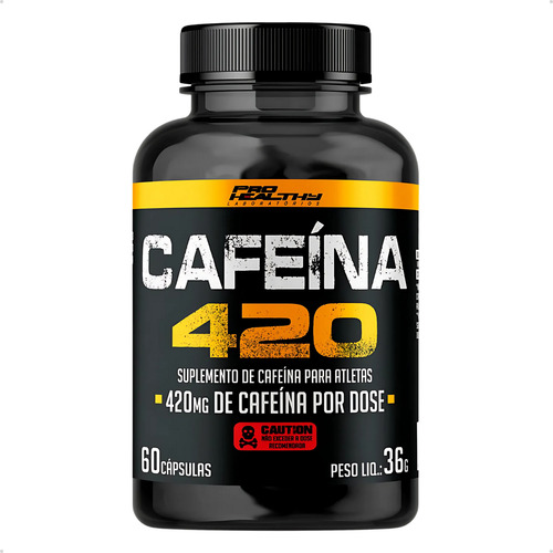 Pílula De Cafeína 420mg Termogenico + Creatina Monohidratada Pro Healthy
