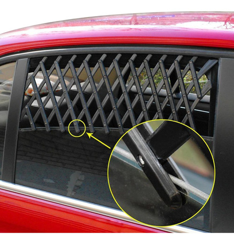 Grade Porta Caes Pet Proteçao Segurança Janela De Carro 18,5