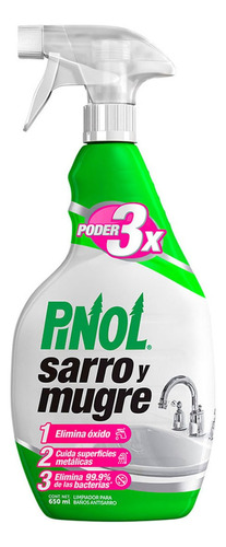 Limpiador De Baños En Spray Pinol Sarro Y Mugre 650ml